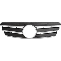 MERCEDES C-Class W203 00-07 Tjock Ribbad Svart/Krom Sportgrill CL-AMG Sport-Look (ej cupé) DIEDERICHS